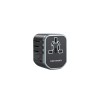 Adaptor universal de calatorie retea Vention, 20W, PD 20W, QC 18W, negru, 