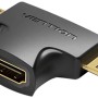 Adaptor video Vention, HDMI(M) la miniHDMI (T) si microHDMI (T) - bidirectional, rezolutie 1080p la 60Hz, PVC, negru, 