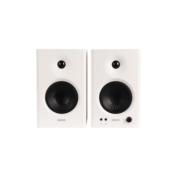BOXE EDIFIER 2.0, RMS:  42W (2 x 21W), studio monitor, volum, bass, treble, intrare jack 6.35 TRS balanced, RCA, iesire casti, white, 