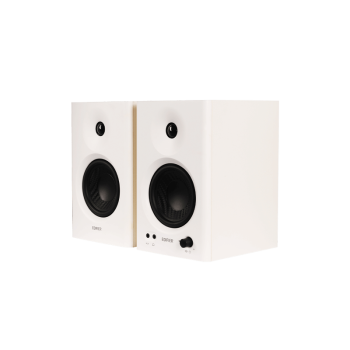 BOXE EDIFIER 2.0, RMS:  42W (2 x 21W), studio monitor, volum, bass, treble, intrare jack 6.35 TRS balanced, RCA, iesire casti, white, 