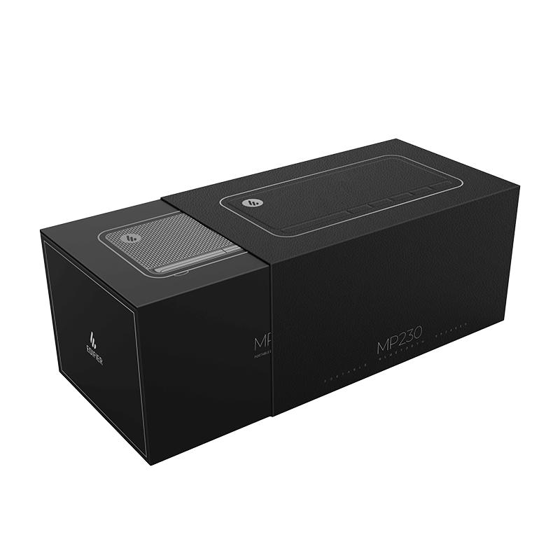 BOXE EDIFIER portabile bluetooth,RMS: 20W (10W+10W), BT 5.0, AUX, microSD, USB, built-in Li-ion pana la 10h (2600mAh),retro design (vintage radio 1960s),MDF,black, 