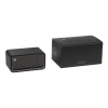 BOXE EDIFIER portabile bluetooth,RMS: 20W (10W+10W), BT 5.0, AUX, microSD, USB, built-in Li-ion pana la 10h (2600mAh),retro design (vintage radio 1960s),MDF,black, 