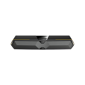 BOXE EDIFIER Gaming desktop, RMS: 5W (2.5W + 2.5W), Bluetooth 5.3, USB-A, RGB, sound card/ mic, dim. 485x70x80mm, black, 