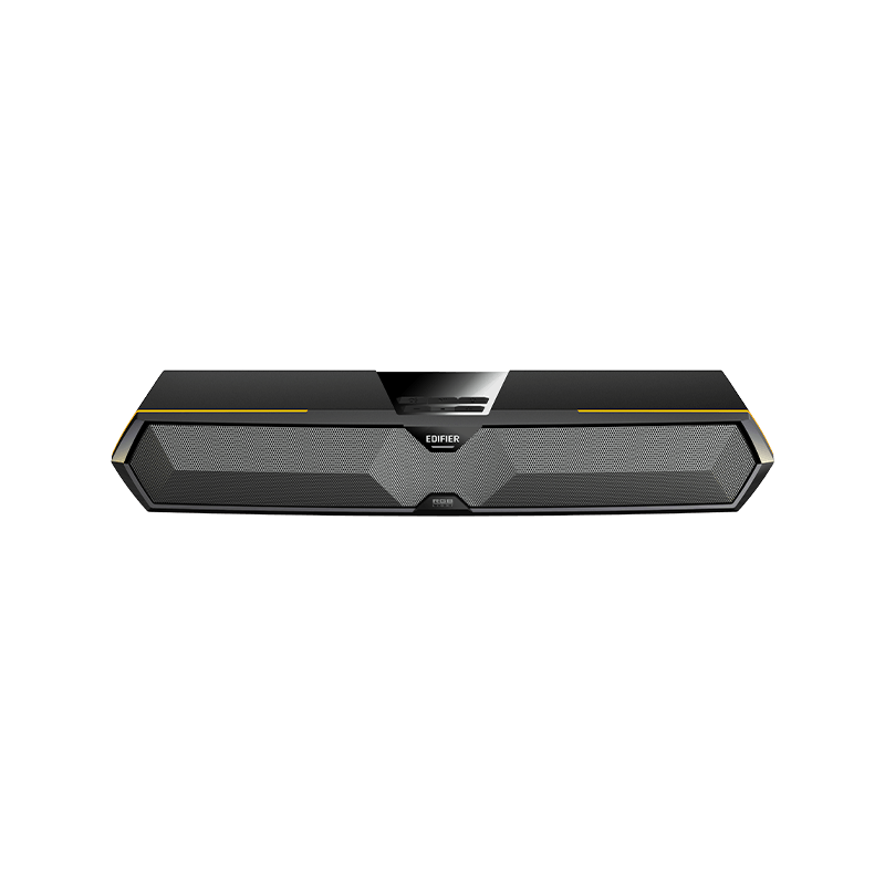 BOXE EDIFIER Gaming desktop, RMS: 5W (2.5W + 2.5W), Bluetooth 5.3, USB-A, RGB, sound card/ mic, dim. 485x70x80mm, black, 