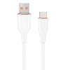CABLU alimentare si date GEMBIRD, pt. smartphone, USB 2.0 (T) la USB 2.0 Type-C (T), 1.5m, protectie silicon, alb, 