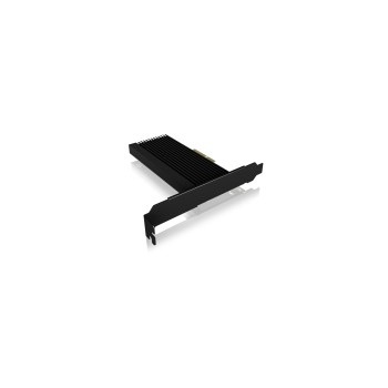 ADAPTOR Icy Box fixare bracket, SSD M.2 NVMe PCIe la PCIe 4.0 x3, radiator, metal, negru, 