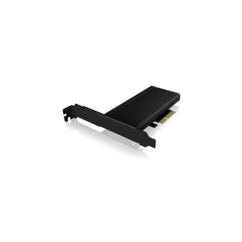 ADAPTOR Icy Box fixare bracket, SSD M.2 NVMe PCIe la PCIe 4.0 x3, radiator, metal, negru, 