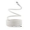 TNB USB-C/USB-C cable 1.5m magnetic sheath - White 