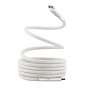 TNB USB-C/USB-C cable 1.5m magnetic sheath - White 