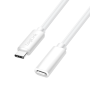 CABLU alimentare si date LOGILINK, pt. smartphone, USB 2.0, USB Type-C (T) la USB Type-C (M), 1m, PD 100W, 2 x ecranat, plastic, alb, 
