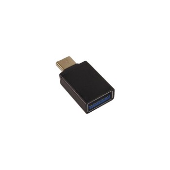 ADAPTOR Spacer pt. smartphone, de la USB 2.0 (Mama) la Type-C (Tata), negru, 
