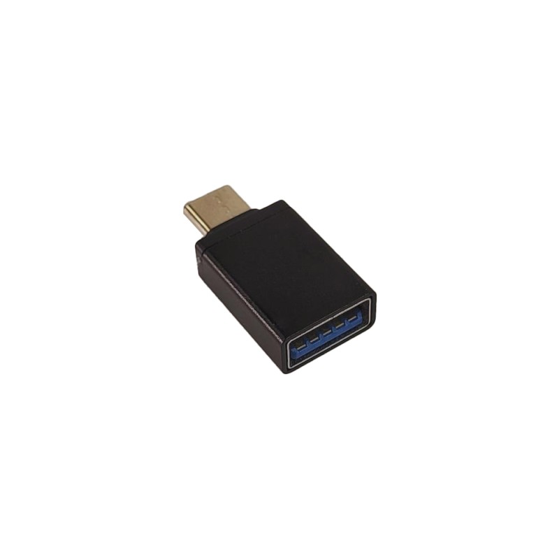 ADAPTOR Spacer pt. smartphone, de la USB 2.0 (Mama) la Type-C (Tata), negru, 