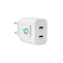 ALIMENTATOR retea SPACER Power Delivery, 2 x USB Type-C PD (max 20W) 