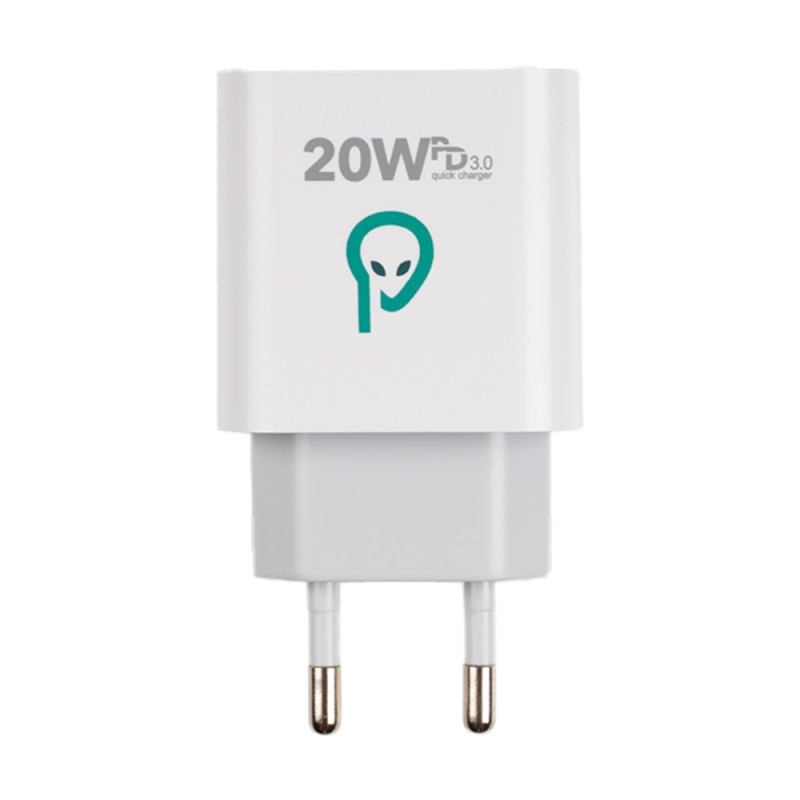 ALIMENTATOR retea SPACER Power Delivery, 2 x USB Type-C PD (max 20W) 