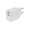 ALIMENTATOR retea SPACER Power Delivery, GaN, 2 x USB Type-C PD (max 45W) 