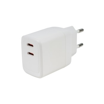 ALIMENTATOR retea SPACER Power Delivery, GaN, 2 x USB Type-C PD (max 45W) 