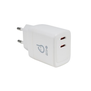 ALIMENTATOR retea SPACER Power Delivery, GaN, 2 x USB Type-C PD (max 45W) 