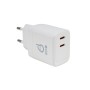 ALIMENTATOR retea SPACER Power Delivery, GaN, 2 x USB Type-C PD (max 45W) 