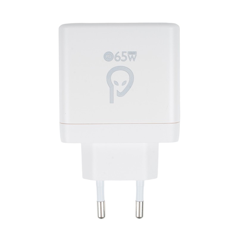 ALIMENTATOR retea SPACER, GaN, 2 x USB Type-C PD (max 65W), 1 x USB (max 60W) 