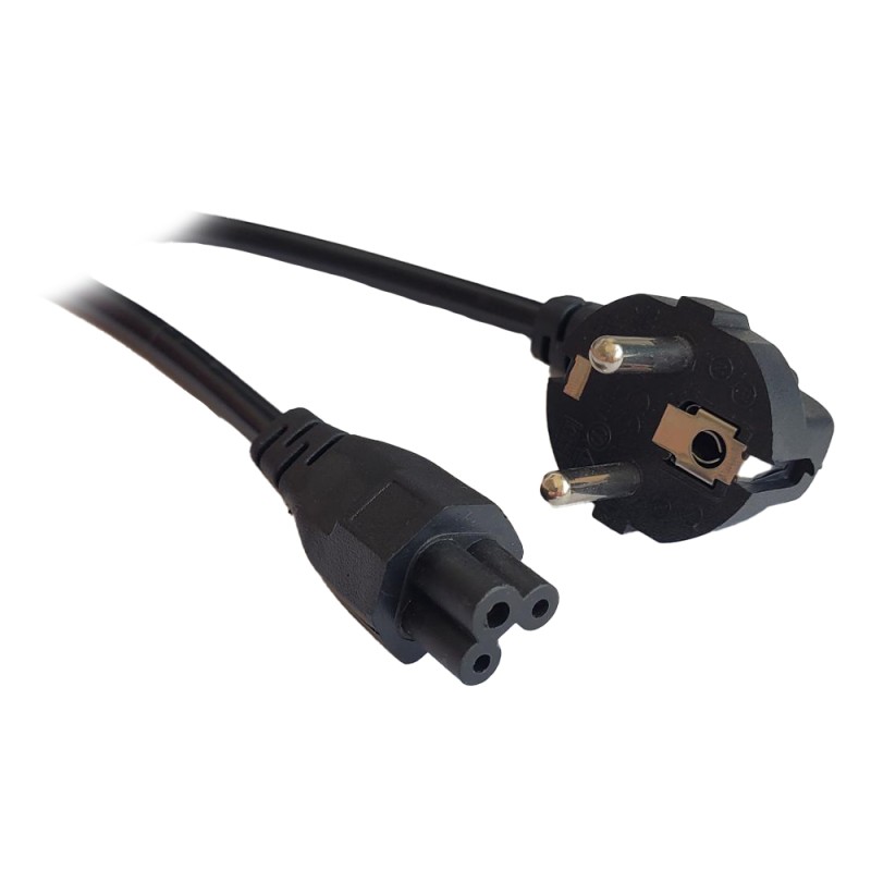 CABLU alimentare Spacer notebook 1.8m, intrare Shucko, iesire C5, 10A, negru, 