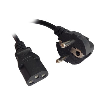 CABLU alimentare Spacer 3m, intrare Shucko, iesire C13, 10A, negru, 