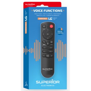 TELECOMANDA UNIVERSALA Superior, bluetooth, functie pointer ecran si comenzi vocale, compatibila televizoare LG, bateriile (2 x AAA) nu sunt incluse, negru 