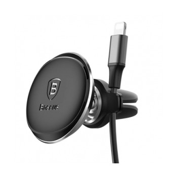 SUPORT AUTO Baseus Magnetic pt. SmartPhone, magnetic, fixare grila ventilatie, negru 