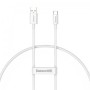 CABLU alimentare si date Baseus Superior, Fast Charging Data Cable pt. smartphone, USB la USB Type-C 100W, 1m, alb 