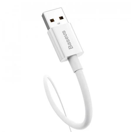 CABLU alimentare si date Baseus Superior, Fast Charging Data Cable pt. smartphone, USB la USB Type-C 100W, 1m, alb 