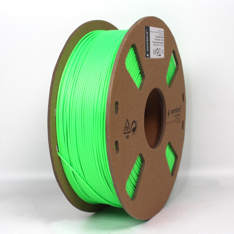 FILAMENT GEMBIRD pt. imprimanta 3d, PETG, 1.75mm diamentru, 1Kg / bobina, topire 220-260 grC, green, 