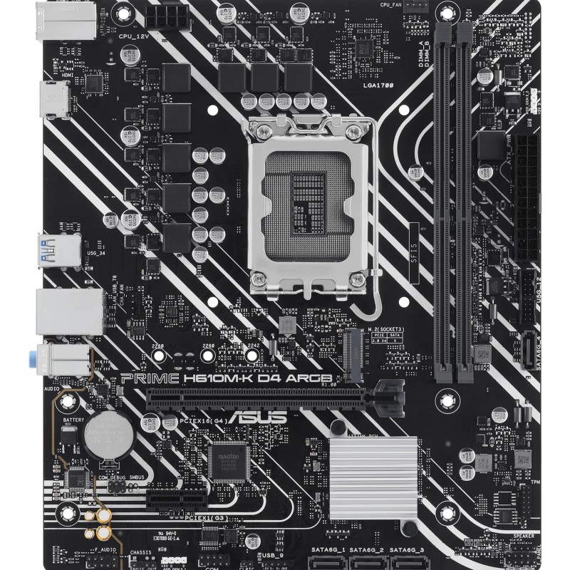 ASUS PRIME H610M-K D4 ARGB LGA1700 1xHDMI 