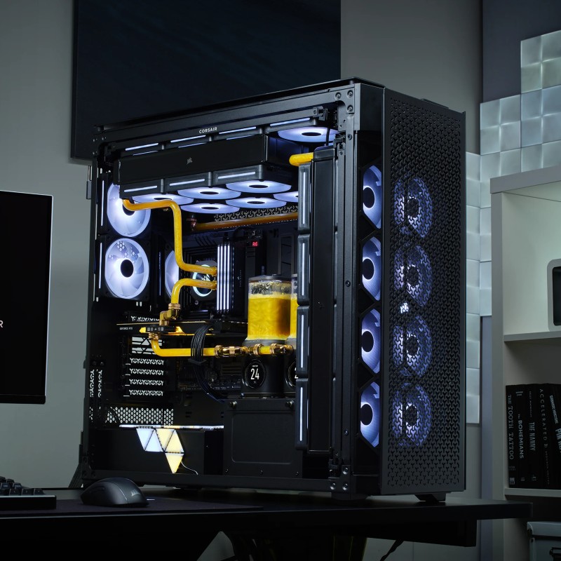 Carcasa Case Corsair iCUE 9000D RGB Airflow Tower TG black 