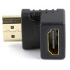 ADAPTOR video GEMBIRD, adaptor HDMI (T) la HDMI (M), 90 grade, negru, 