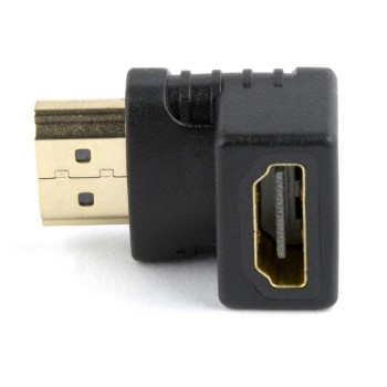 ADAPTOR video GEMBIRD, adaptor HDMI (T) la HDMI (M), 90 grade, negru, 