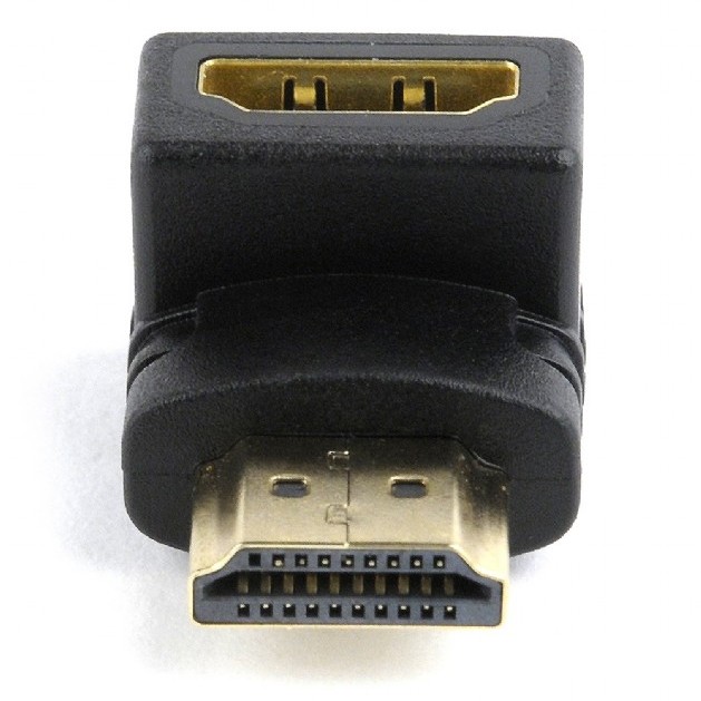 ADAPTOR video GEMBIRD, adaptor HDMI (T) la HDMI (M), 90 grade, negru, 