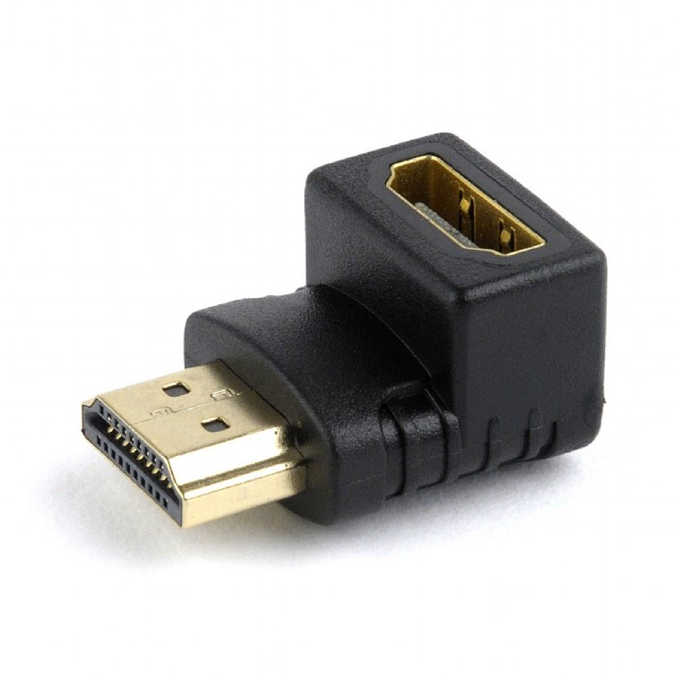 ADAPTOR video GEMBIRD, adaptor HDMI (T) la HDMI (M), 90 grade, negru, 
