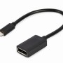 CABLU video GEMBIRD, adaptor USB 3.1 Type-C (T) la DisplayPort (M), 15cm, rezolutie maxima 4K UHD (3840 x 2160) la 60 Hz, negru, 