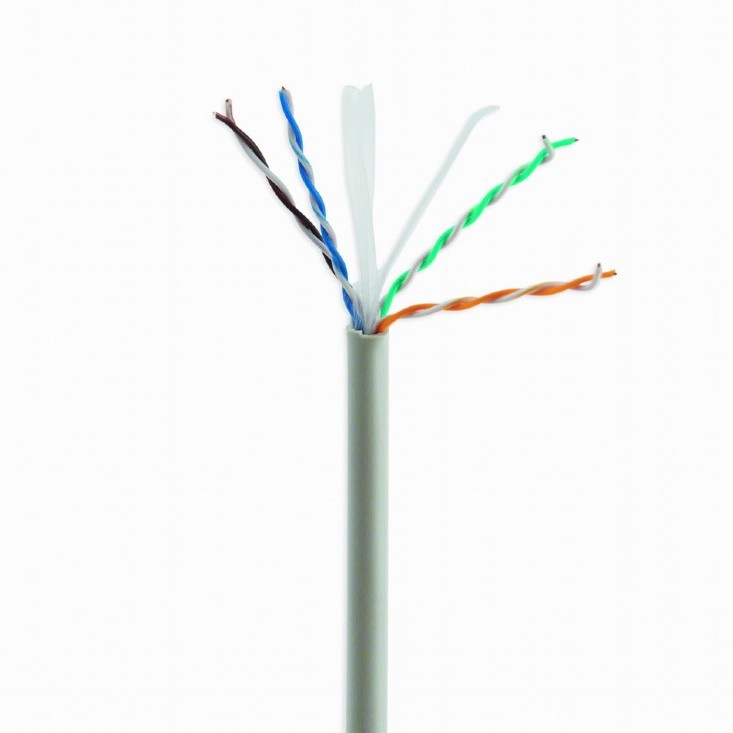 ROLA CABLU UTP GEMBIRD, Cat6, 305m, Cupru-Aluminiu, Litat, AWG24, gri, 