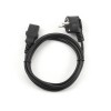 CABLU alimentare GEMBIRD 1m, intrare Shucko, iesire C13, 6A, black, 