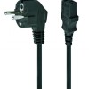 CABLU alimentare GEMBIRD 1m, intrare Shucko, iesire C13, 6A, black, 