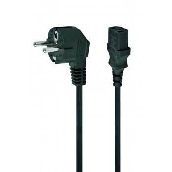 CABLU alimentare GEMBIRD 1m, intrare Shucko, iesire C13, 6A, black, 