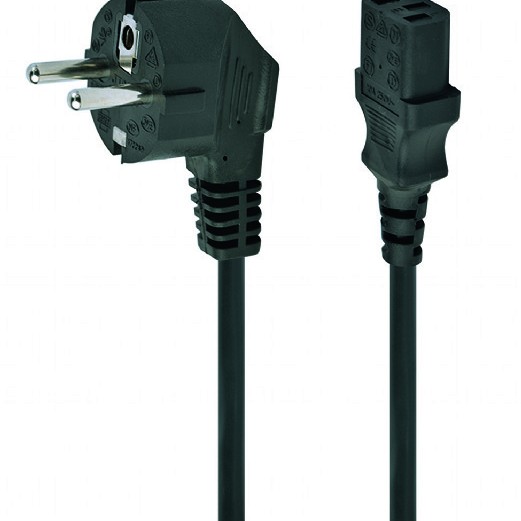 CABLU alimentare GEMBIRD 1m, intrare Shucko, iesire C13, 6A, black, 