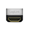ADAPTOR video LOGILINK, HDMI (T) la HDMI (M), conectori auriti, rezolutie maxima 8K (7680 x 4320) la 60 Hz, 270 grade, negru-gri, 