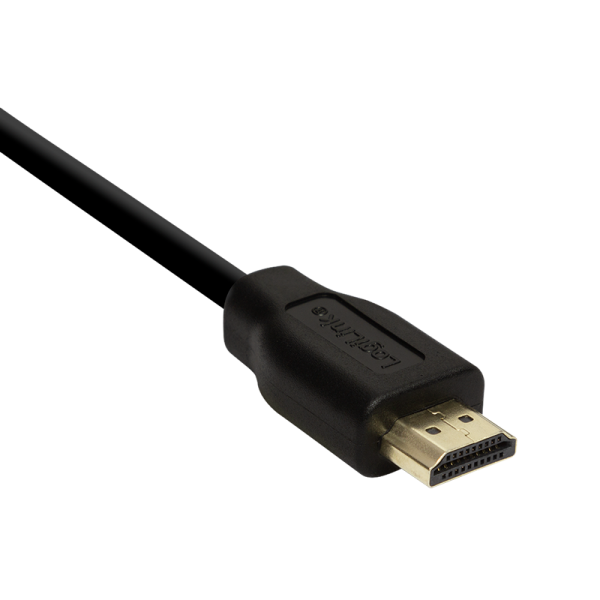 CABLU video LOGILINK, HDMI (T) la HDMI (T) 1.4, 0.2m, conectori auriti, rezolutie maxima 4K (3840 x 2160) la 30 Hz, plastic, dublu ecranaj, negru, 