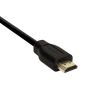 CABLU video LOGILINK, HDMI (T) la HDMI (T) 1.4, 0.2m, conectori auriti, rezolutie maxima 4K (3840 x 2160) la 30 Hz, plastic, dublu ecranaj, negru, 