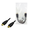 CABLU video LOGILINK, HDMI (T) la HDMI (T) 1.4, 0.2m, conectori auriti, rezolutie maxima 4K (3840 x 2160) la 30 Hz, plastic, dublu ecranaj, negru, 