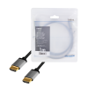 CABLU video LOGILINK, HDMI (T) la HDMI (T) 2.0, 1m, conectori auriti, rezolutie maxima 4K (3840 x 2160) la 60 Hz, aluminiu, triplu ecranaj, negru-gri, 