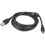 CABLU alimentare si date GEMBIRD, pt. smartphone, USB 2.0 (T) la Mini-USB 2.0 (T), 1.8m, premium, conectori auriti, negru, 
