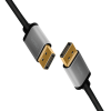 CABLU video LOGILINK, DisplayPort (T) la DisplayPort (T) 1.2, 3m, conectori auriti, rezolutie maxima 4K (3840 x 2160) la 60 Hz, aluminiu, triplu ecranaj, negru-gri, 