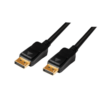 CABLU video LOGILINK, DisplayPort (T) la DisplayPort (T) 1.2, 15m, amplificare, conectori auriti, rezolutie maxima 4K (3840 x 2400) la 60 Hz, plastic, triplu ecranaj, negru, 